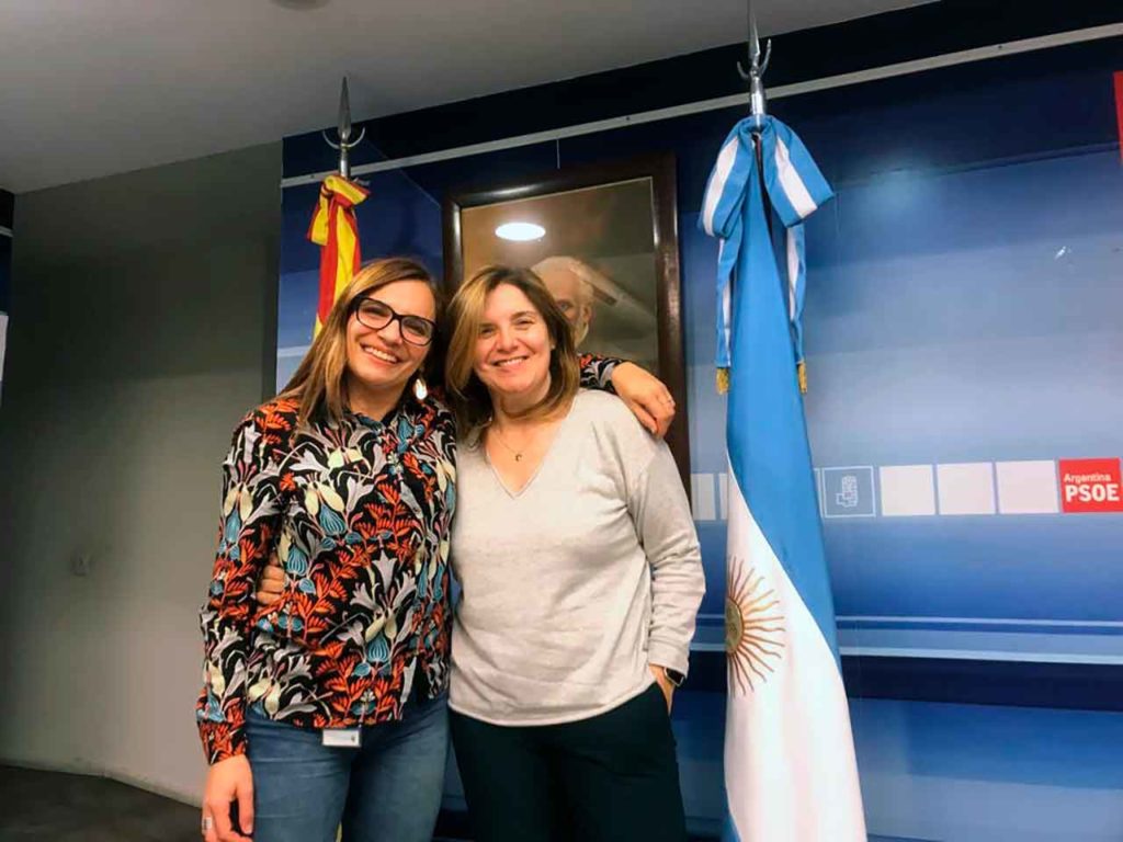 Lorena Suárez y Pilar Cancela en Buenos Aires.
