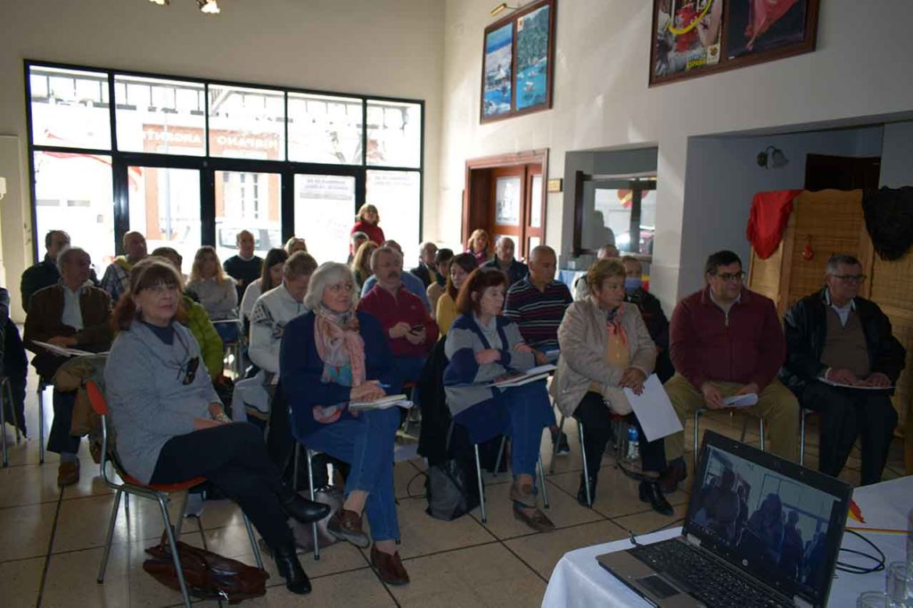 Un momento de la asamblea de la Federación celebrada en Laprida.