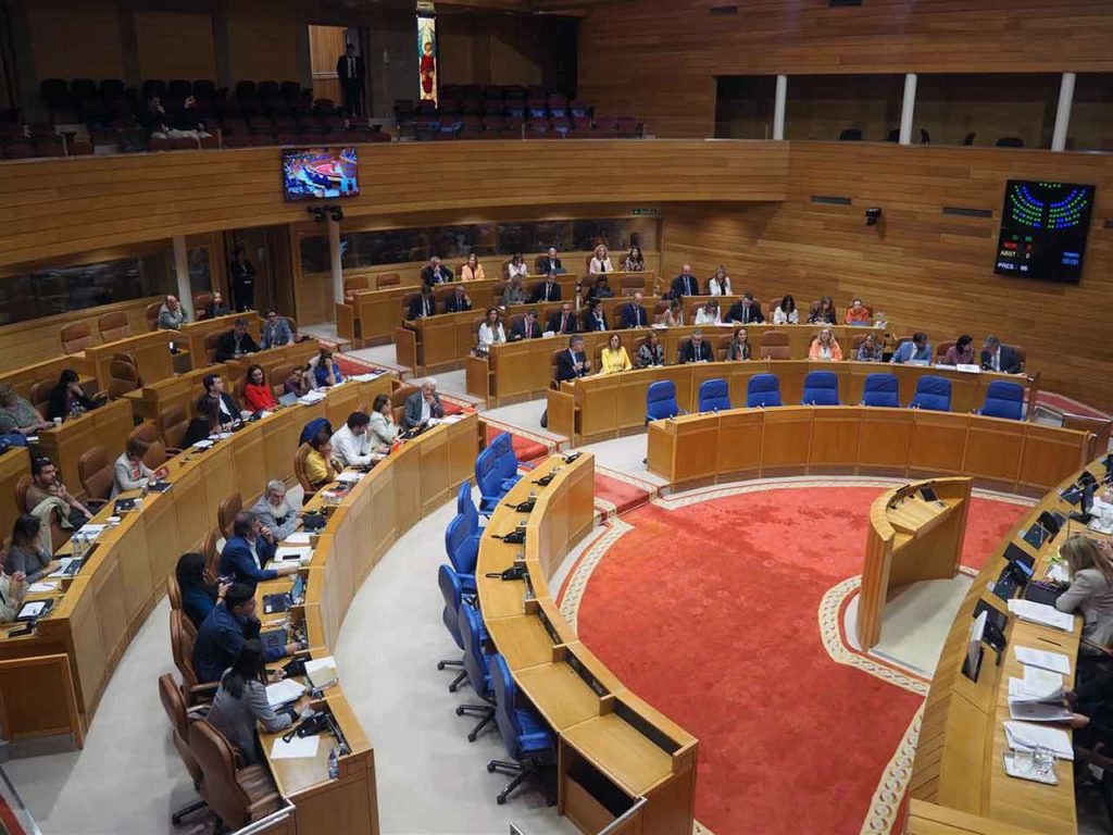 Pleno del Parlamento de Galicia del pasado 5 de octubre.