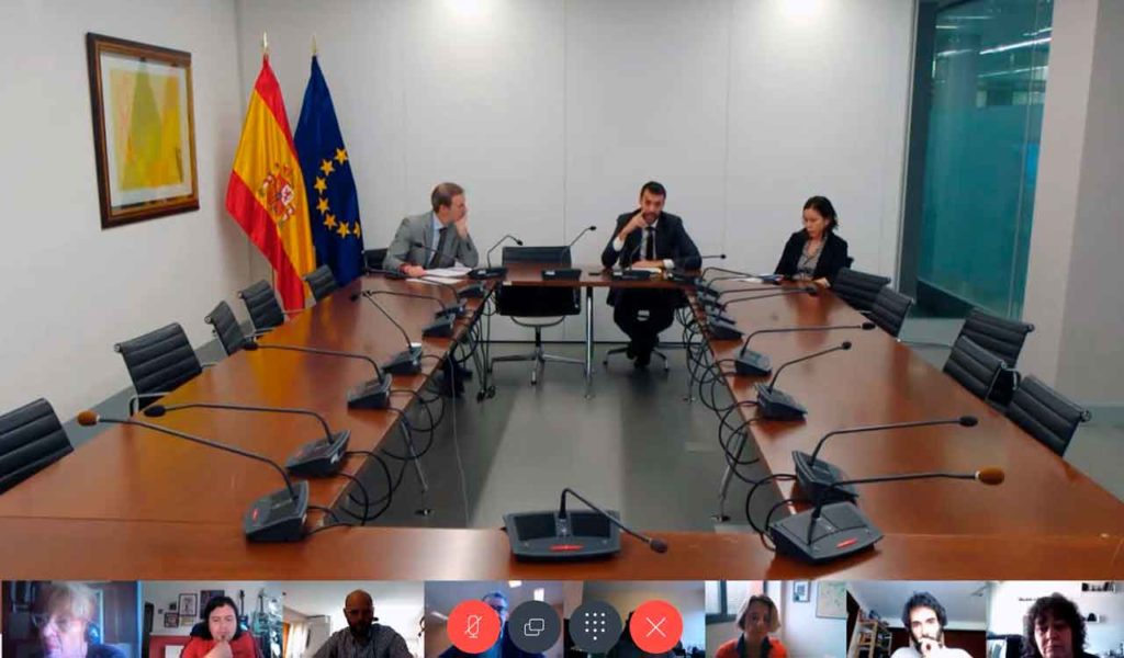 Reunión telemática con el director general de Españoles en el Exterior y de Asuntos Consulares, Xavier Martí.