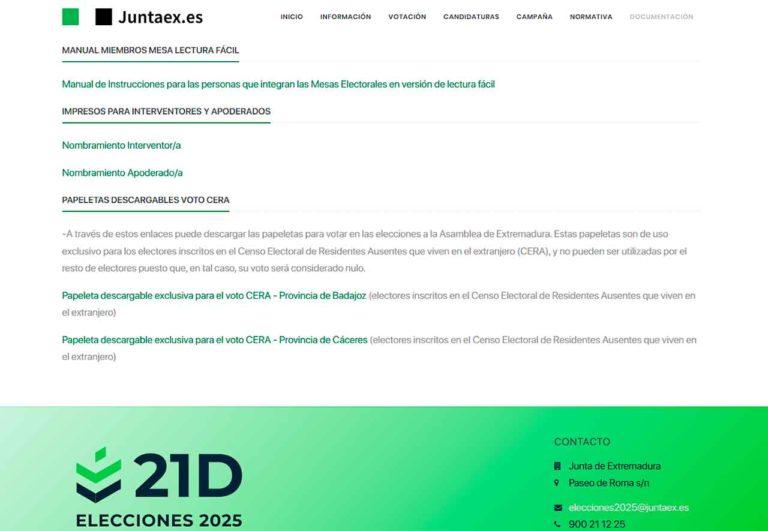 Elecciones Extremadura 2025