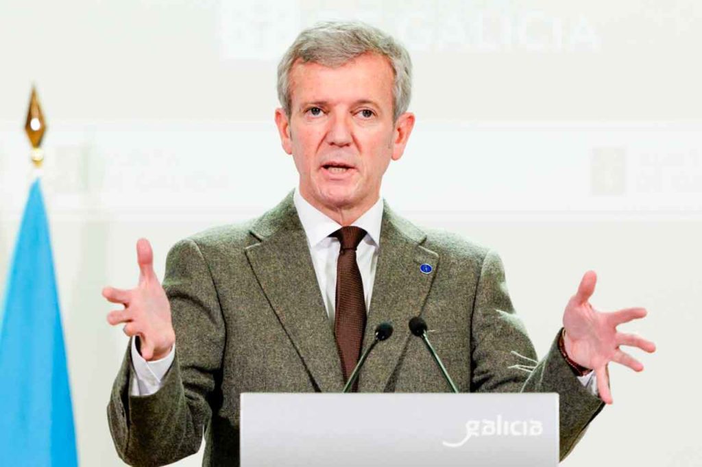 Alfonso Rueda en la rueda de prensa posterior a la reunión del Consello de la Xunta del pasado 2 de  febrero.