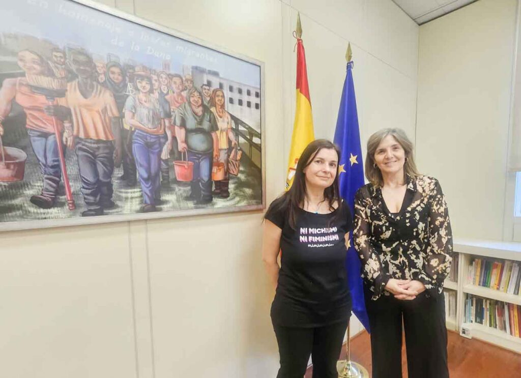 Violeta Alonso con Pilar Cancela.