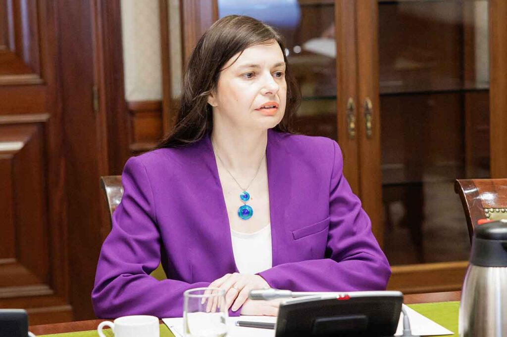 La presidenta del CGCEE, Violeta Alonso.