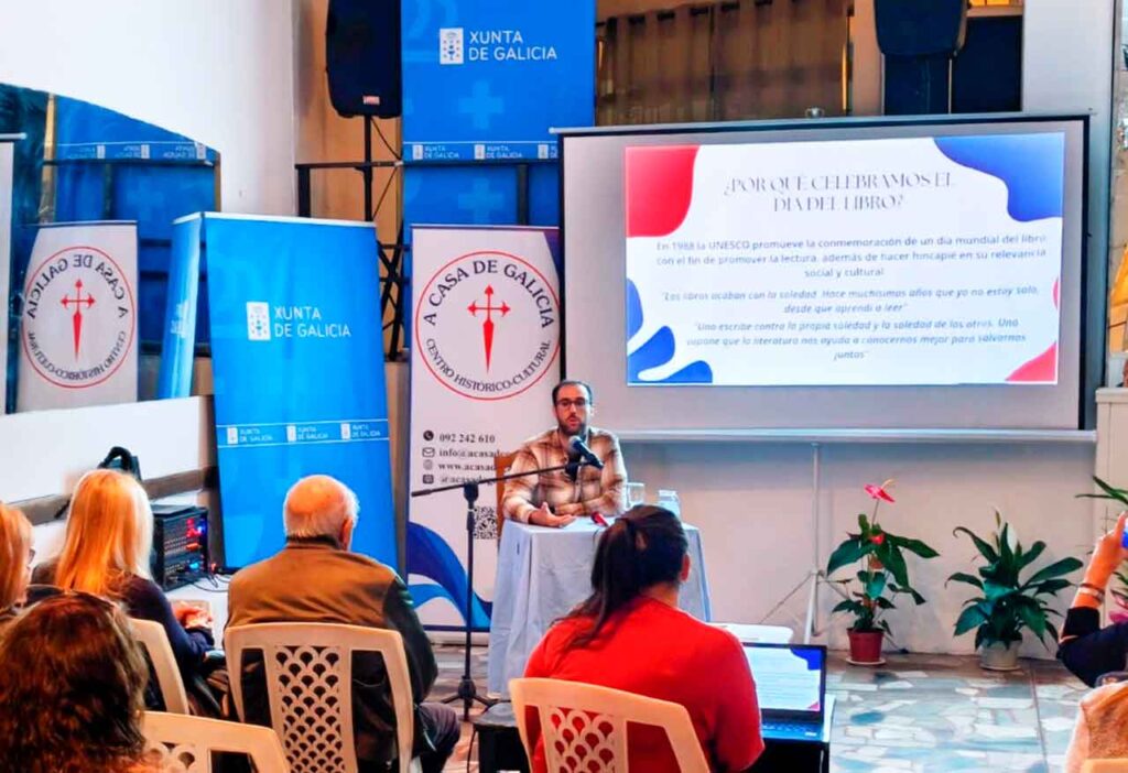 Un momento de la conferencia de Santiago Inguanzo.