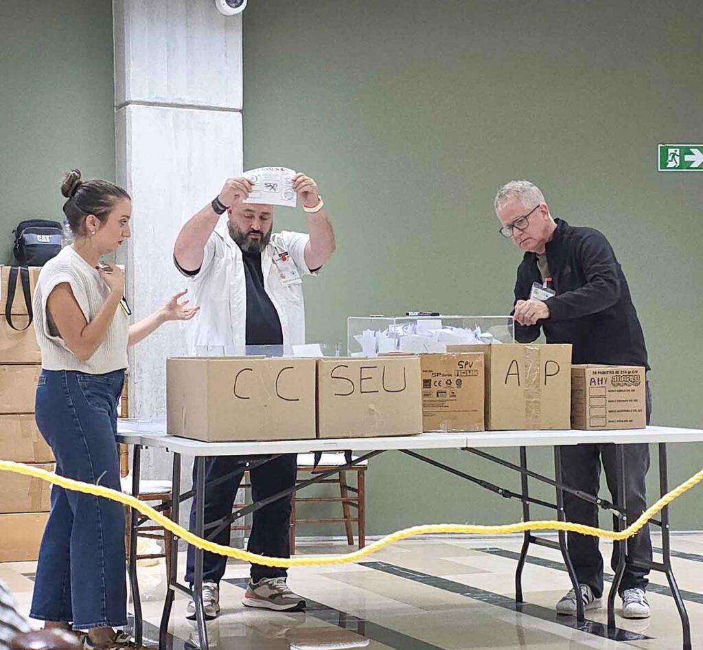 Escrutinio de los votos en las elecciones al CRE de Venezuela.