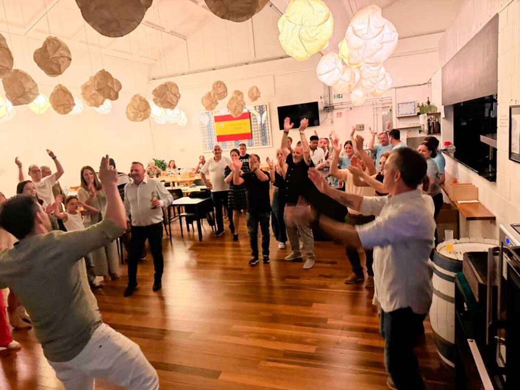 Un momento de la fiesta en el Centro Español de Lyss.