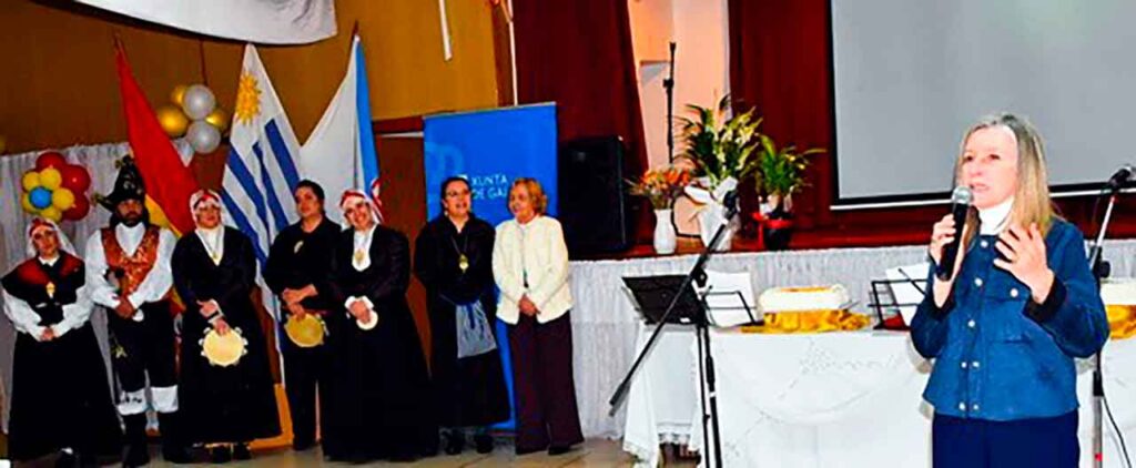 La delegada de la Xunta en Uruguay, Elvira Domínguez, dirigió unas palabras a los asistentes.