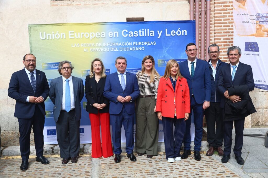 El consejero Luis Miguel González Gago en el acto de celebración del Día de Europa.