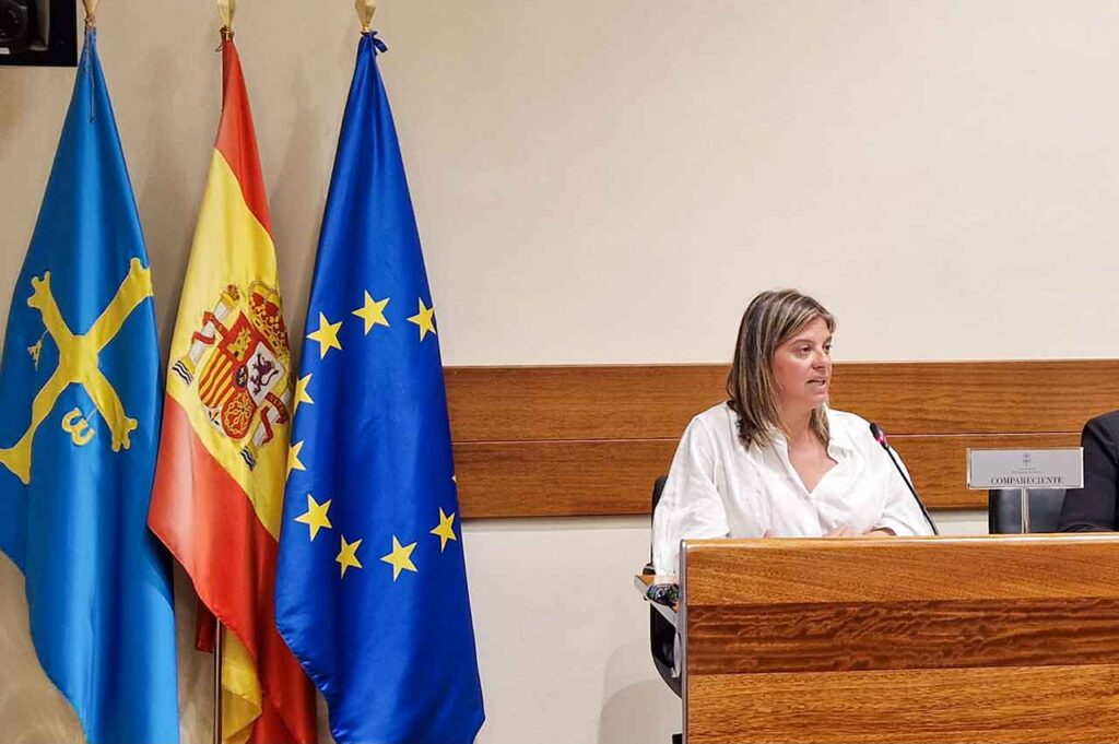 La vicepresidenta del Gobierno asturiano, Gimena Llamedo.