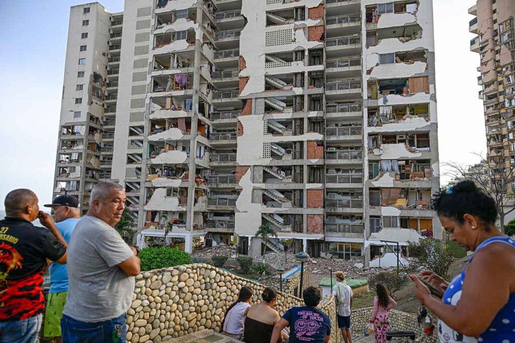 Imagen de algunos de los daños producidos por los dos terremotos en Venezuela.