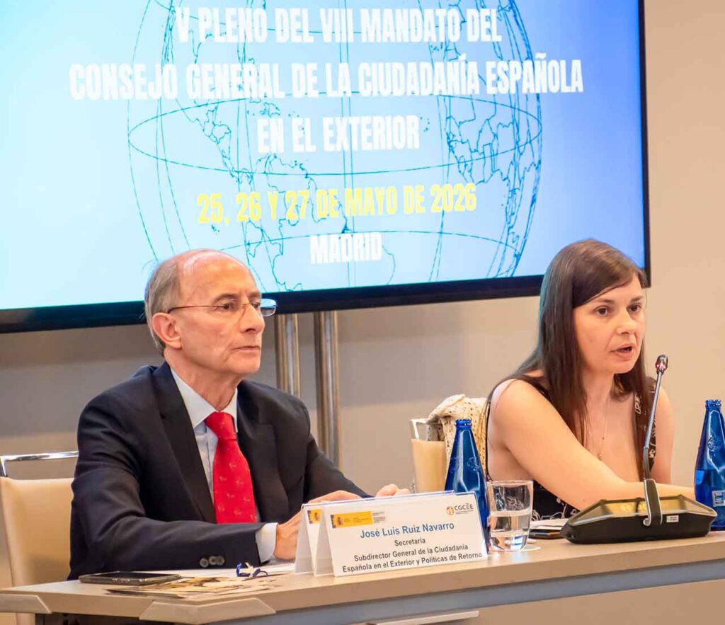 José Luis Ruiz Navarro en el último pleno del CGCEE celebrado a finales de mayo en Madrid.