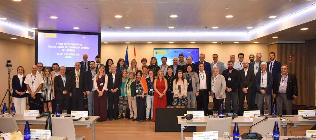 Los miembros del Consejo General de la Ciudadanía Española en el Exterior se reunieron en Madrid a finales de mayo de este año.