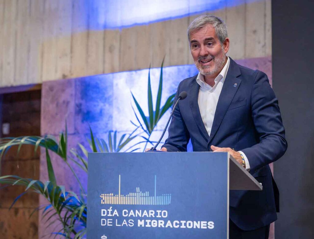 Fernando Clavijo presidirá el próximo 10 de septiembre el Día Canaria de las Migraciones y la entrega de las Distinción Valbanera.