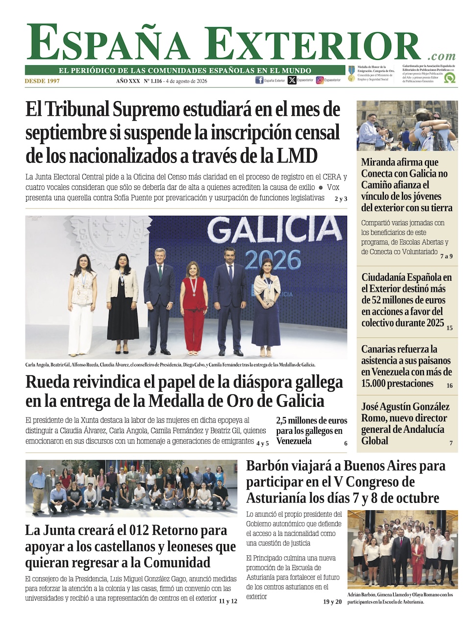 Portada Edición Impresa