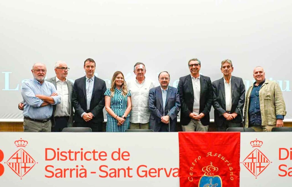 Olaya Romano en el acto celebrado en Barcelona.