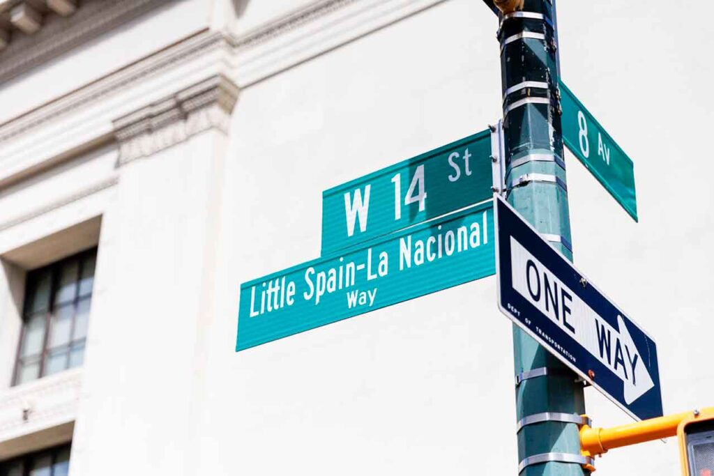 Imagen del nuevo cartel de la calle.