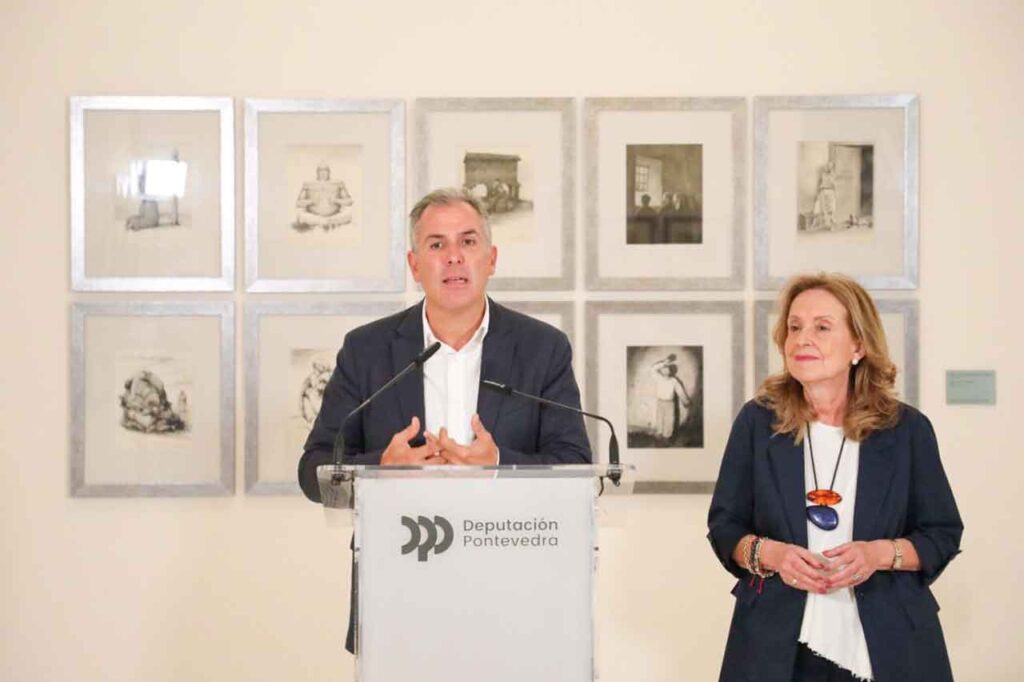 Rafa Domínguez y Ángeles Tilve hicieron balance de la muestra.