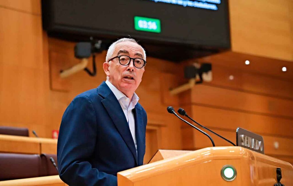 Intervención de César Mogo en el pleno del Senado el pasado 30 de septiembre.