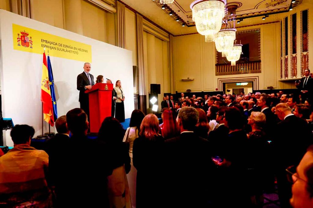 Discurso del Rey Felipe VI ante la colonia española en Finlandia.