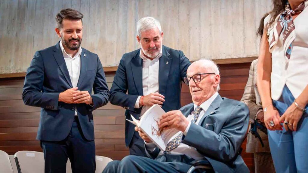 Fernando Clavijo y Elfidio Alonso.